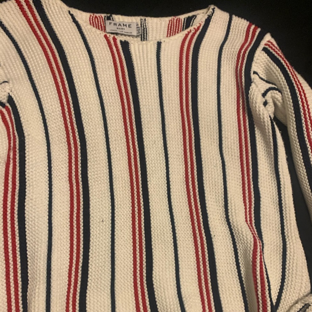 Frame red white and blue sweater